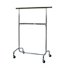 DE KLEDINGHANGER GIGANT Chromen kledingrek + middenstang, verstelbare hoogte 106 - 200 cm DE KLEDINGHANGER GIGANT Chromen kledingrek + middenstang, verstelbare hoogte 106 - 200 cm