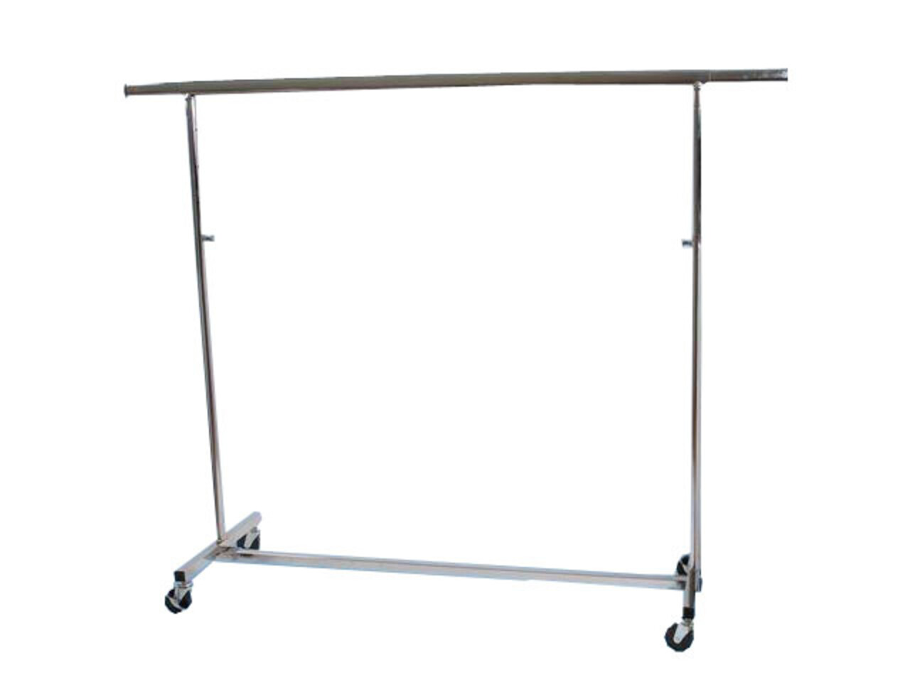 Chromen kledingrek vouwbaar, verstelbare hoogte 140 - 220 cm