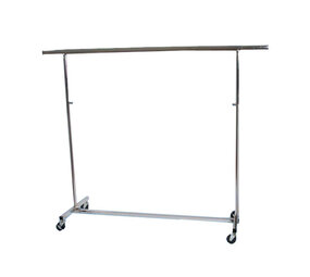 DE KLEDINGHANGER GIGANT Chromen kledingrek vouwbaar, verstelbare hoogte 140 - 220 cm DE KLEDINGHANGER GIGANT Chromen kledingrek vouwbaar, verstelbare hoogte 140 - 220 cm