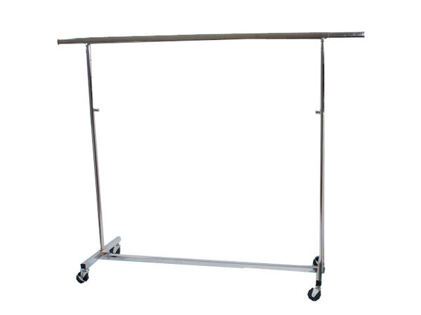 Chromen kledingrek vouwbaar, verstelbare hoogte 140 - 220 cm