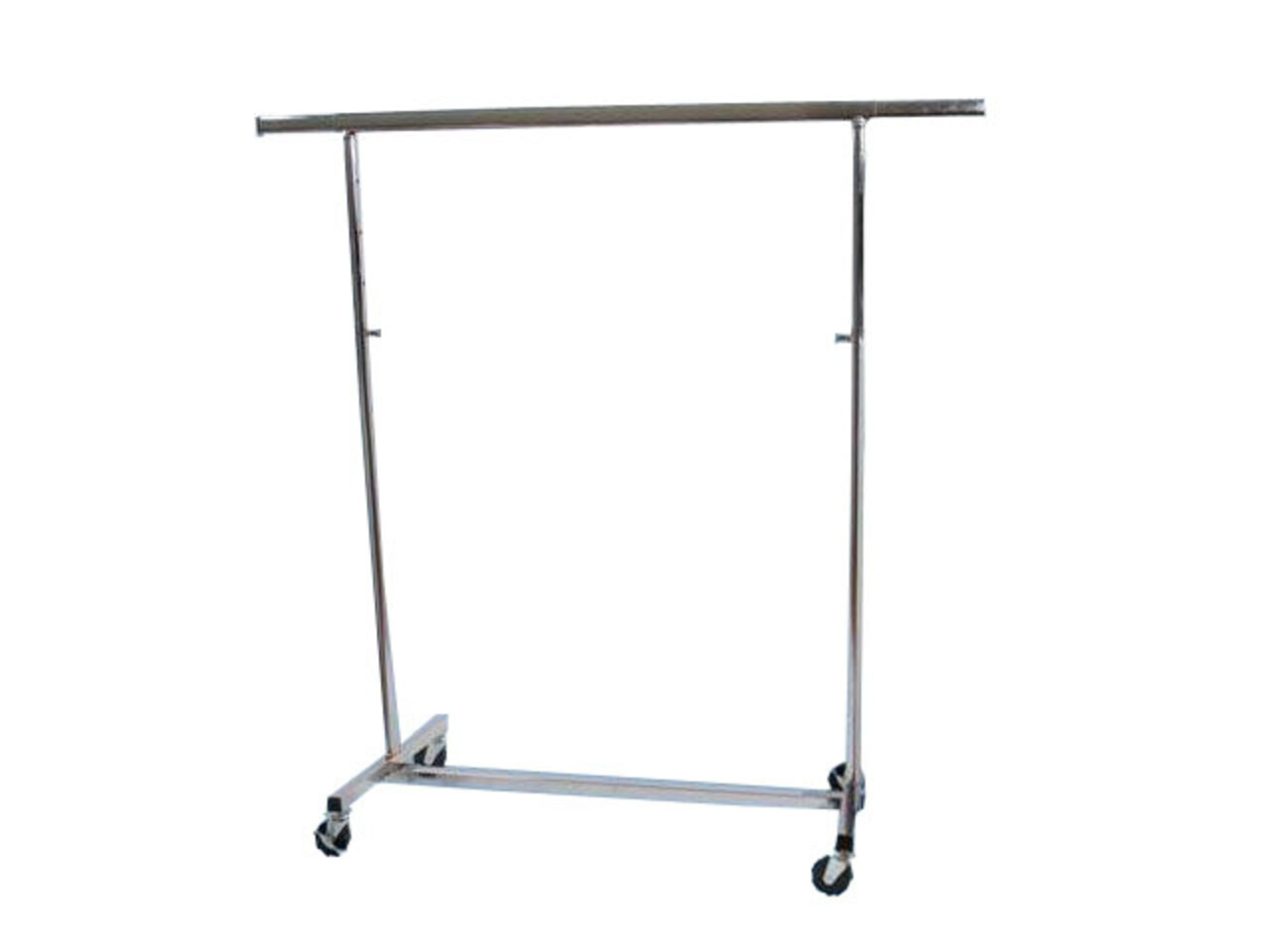 Chromen kledingrek vouwbaar, verstelbare hoogte 140 - 220 cm