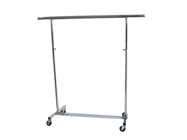 Chromen kledingrek vouwbaar, verstelbare hoogte 140 - 220 cm