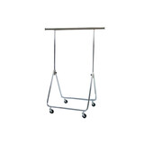 DE KLEDINGHANGER GIGANT Chromen vertegenwoordigersrek, verstelbare hoogte 80 - 170 cm