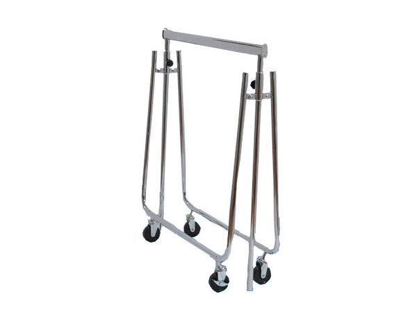 Chromen vertegenwoordigersrek, verstelbare hoogte 80 - 170 cm Chromen vertegenwoordigersrek, verstelbare hoogte 80 - 170 cm