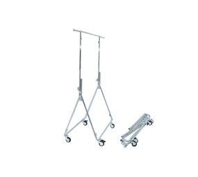 Chromen vertegenwoordigersrek, verstelbare hoogte 150 cm Chromen vertegenwoordigersrek, verstelbare hoogte 150 cm
