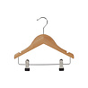 DE KLEDINGHANGER GIGANT Blouse / shirthanger (vlak) lotushout naturel gelakt met rokinkepingen en anti-slip knijpers DE KLEDINGHANGER GIGANT Blouse / shirthanger (vlak) lotushout naturel gelakt met rokinkepingen en anti-slip knijpers