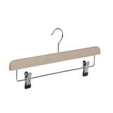 DE KLEDINGHANGER GIGANT Rok / broekhanger beukenhout naturel ongelakt met anti-slip knijpers DE KLEDINGHANGER GIGANT Rok / broekhanger beukenhout naturel ongelakt met anti-slip knijpers
