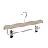 Rok / broekhanger beukenhout naturel ongelakt met anti-slip knijpers Rok / broekhanger beukenhout naturel ongelakt met anti-slip knijpers