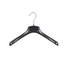 SER-VIZ Mantel / kostuumhanger (gebogen) kunststof zwart met schouderverbreding SER-VIZ Mantel / kostuumhanger (gebogen) kunststof zwart met schouderverbreding