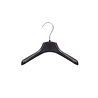 DE KLEDINGHANGER GIGANT Mantel / kostuumhanger (gebogen) kunststof zwart met schouderverbreding DE KLEDINGHANGER GIGANT Mantel / kostuumhanger (gebogen) kunststof zwart met schouderverbreding