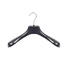 SER-VIZ Mantel / kostuumhanger (gebogen) kunststof zwart met schouderverbreding