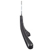 DE KLEDINGHANGER GIGANT Mantel / kostuumhanger (gebogen) kunststof zwart met schouderverbreding en anti-slip knijpers DE KLEDINGHANGER GIGANT Mantel / kostuumhanger (gebogen) kunststof zwart met schouderverbreding en anti-slip knijpers