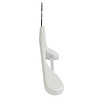 Mantel / kostuumhanger beukenhout wit gelakt met schouderverbreding en anti-slip broeklat, 44 cm Mantel / kostuumhanger beukenhout wit gelakt met schouderverbreding en anti-slip broeklat, 44 cm