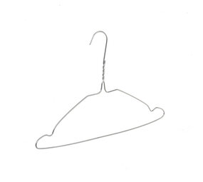 Draad / stomerijhanger metaal verzinkt (Ø 2,2 mm) met rokinkepingen Draad / stomerijhanger metaal verzinkt (Ø 2,2 mm) met rokinkepingen