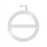 Sjaalhanger kunststof transparant met haak (10 st.)