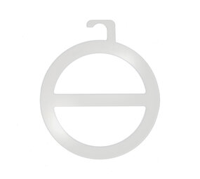 Sjaalhanger kunststof transparant met haak (10 st.) Sjaalhanger kunststof transparant met haak (10 st.)