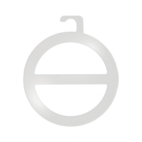 Sjaalhanger kunststof transparant met haak (10 st.)