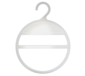 Sjaalhanger kunststof transparant met haak (10 st.) Sjaalhanger kunststof transparant met haak (10 st.)
