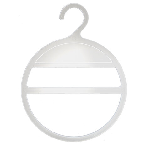 Sjaalhanger kunststof transparant met haak (10 st.) Sjaalhanger kunststof transparant met haak (10 st.)