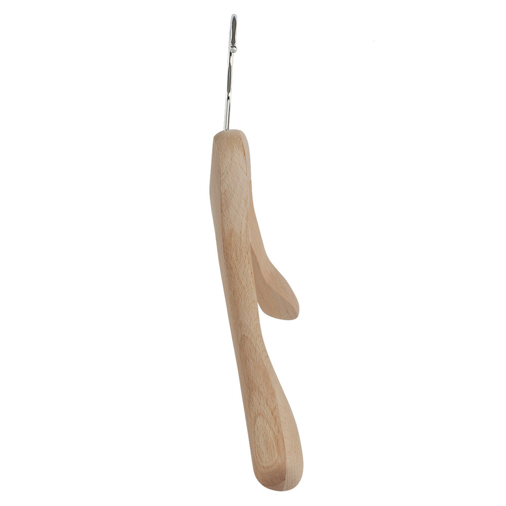 Mantel / kostuumhanger beukenhout naturel gelakt met schouderverbreding, 44 cm