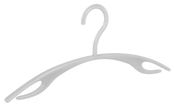 Garderobehanger "Flipper" kunststof wit