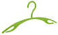 Garderobehanger "Flipper" kunststof groen Garderobehanger "Flipper" kunststof groen