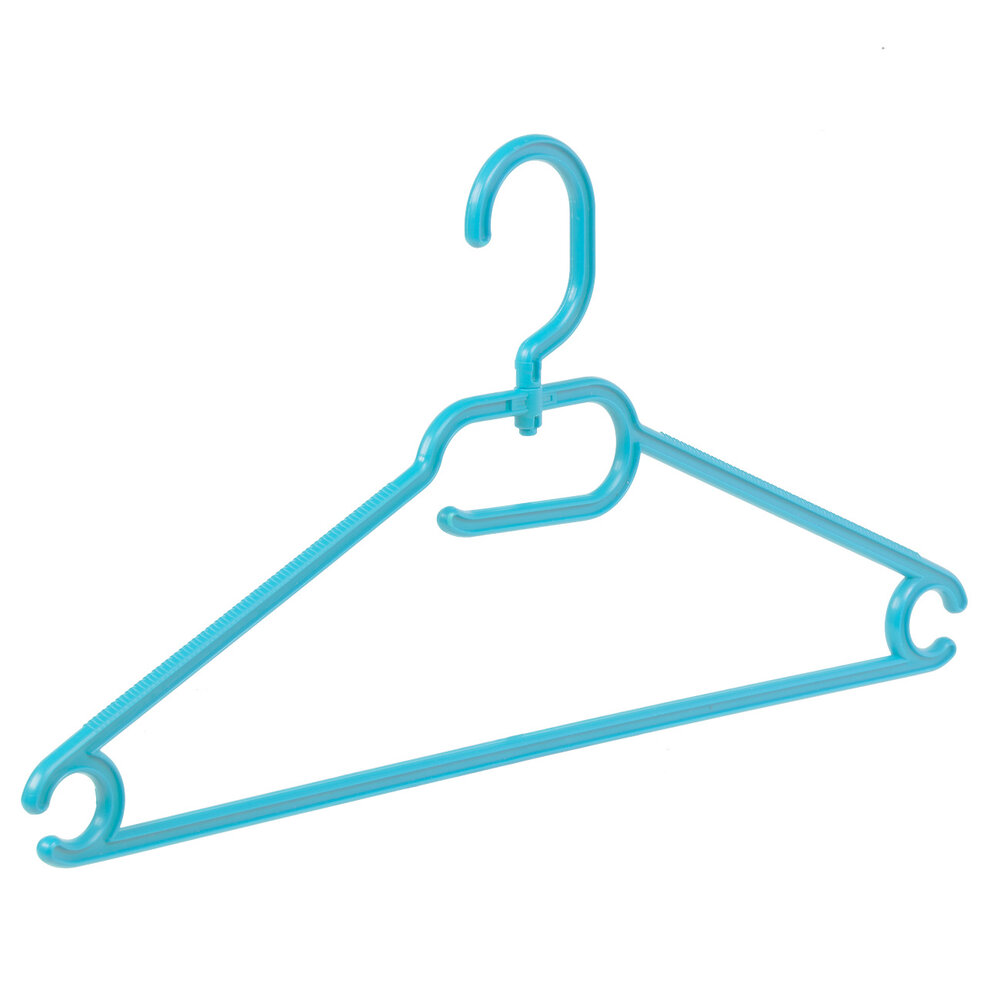 Multihanger (kind) kunststof lichtblauw met draaibare haak, 33 cm Multihanger (kind) kunststof lichtblauw met draaibare haak, 33 cm