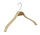 Mantel / kostuumhanger (gebogen) berkenhout naturel gelakt met schouderverbreding