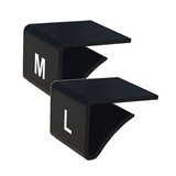 KTV Maataanduider legplank (9-18 mm), zwart met witte opdruk KTV Maataanduider legplank (9-18 mm), zwart met witte opdruk