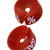DE KLEDINGHANGER GIGANT Maataanduider rood met witte opdruk (25 st.) DE KLEDINGHANGER GIGANT Maataanduider rood met witte opdruk (25 st.)