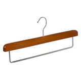 DE KLEDINGHANGER GIGANT Broekhanger beukenhout kersen gebeitst met anti-slip broeklat