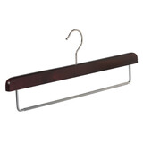 Broekhanger beukenhout mahonie gebeitst met anti-slip broeklat