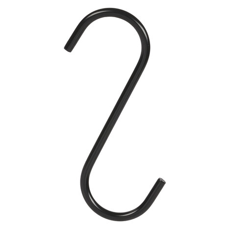 S-haak metaal zwart