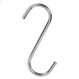 S-haak metaal verchroomd