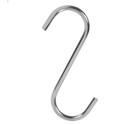 S-haak metaal verchroomd