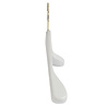 DE KLEDINGHANGER GIGANT Mantel / kostuumhanger (geknikt) beukenhout wit gelakt met messinghaak en schouderverbreding DE KLEDINGHANGER GIGANT Mantel / kostuumhanger (geknikt) beukenhout wit gelakt met messinghaak en schouderverbreding