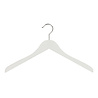 DE KLEDINGHANGER GIGANT Blouse / shirthanger (vlak) beukenhout wit gelakt DE KLEDINGHANGER GIGANT Blouse / shirthanger (vlak) beukenhout wit gelakt