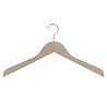 DE KLEDINGHANGER GIGANT Blouse / shirthanger (vlak) beukenhout naturel ongelakt met messinghaak DE KLEDINGHANGER GIGANT Blouse / shirthanger (vlak) beukenhout naturel ongelakt met messinghaak