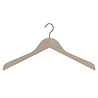 DE KLEDINGHANGER GIGANT Blouse / shirthanger (vlak) beukenhout naturel ongelakt met zwarte haak DE KLEDINGHANGER GIGANT Blouse / shirthanger (vlak) beukenhout naturel ongelakt met zwarte haak