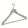 DE KLEDINGHANGER GIGANT Blouse / shirthanger (geknikt) beukenhout naturel ongelakt met zwarte haak en anti-slip broeklat DE KLEDINGHANGER GIGANT Blouse / shirthanger (geknikt) beukenhout naturel ongelakt met zwarte haak en anti-slip broeklat
