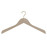 DE KLEDINGHANGER GIGANT Blouse / shirthanger (vlak) beukenhout naturel ongelakt met messinghaak DE KLEDINGHANGER GIGANT Blouse / shirthanger (vlak) beukenhout naturel ongelakt met messinghaak