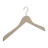 DE KLEDINGHANGER GIGANT Blouse / shirthanger (vlak) beukenhout naturel ongelakt met messinghaak en anti-slip op schouders DE KLEDINGHANGER GIGANT Blouse / shirthanger (vlak) beukenhout naturel ongelakt met messinghaak en anti-slip op schouders