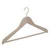 DE KLEDINGHANGER GIGANT Blouse / shirthanger (vlak) beukenhout naturel ongelakt met messinghaak, rokinkepingen en broeklat DE KLEDINGHANGER GIGANT Blouse / shirthanger (vlak) beukenhout naturel ongelakt met messinghaak, rokinkepingen en broeklat