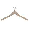 DE KLEDINGHANGER GIGANT Blouse / shirthanger (vlak) beukenhout naturel ongelakt met mat nikkel haak en rokinkepingen DE KLEDINGHANGER GIGANT Blouse / shirthanger (vlak) beukenhout naturel ongelakt met mat nikkel haak en rokinkepingen