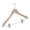 DE KLEDINGHANGER GIGANT Blouse / shirthanger (geknikt) beukenhout naturel ongelakt met anti-slip knijpers DE KLEDINGHANGER GIGANT Blouse / shirthanger (geknikt) beukenhout naturel ongelakt met anti-slip knijpers