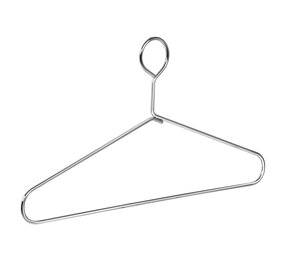 Metalen anti-diefstal hanger (vlak) verchroomd met vaste haak / oog Metalen anti-diefstal hanger (vlak) verchroomd met vaste haak / oog