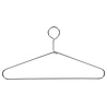 DE KLEDINGHANGER GIGANT Metalen anti-diefstal hanger (vlak) verchroomd met vaste haak / oog DE KLEDINGHANGER GIGANT Metalen anti-diefstal hanger (vlak) verchroomd met vaste haak / oog