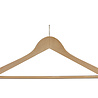 DE KLEDINGHANGER GIGANT Hotelhanger anti-diefstal (geknikt) lotushout naturel gelakt met rokinkepingen en anti-slip broeklat DE KLEDINGHANGER GIGANT Hotelhanger anti-diefstal (geknikt) lotushout naturel gelakt met rokinkepingen en anti-slip broeklat