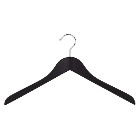 Blouse / shirthanger beukenhout zwart gelakt, 38 cm