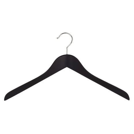 DE KLEDINGHANGER GIGANT Blouse / shirthanger (geknikt) beukenhout zwart gelakt DE KLEDINGHANGER GIGANT Blouse / shirthanger (geknikt) beukenhout zwart gelakt